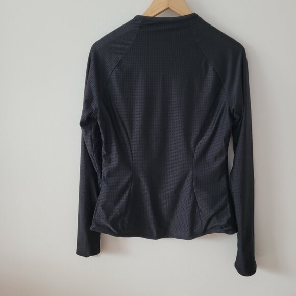 Lululemon "Find Your Bliss" Black & Grey Reversible Track Jacket-LL Size 10* - Picture 8 of 10